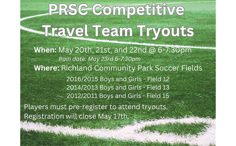 PRSC Competitive Travel Team Tryouts