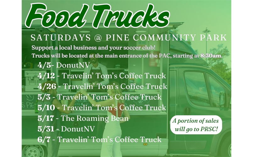 Food Trucks at Pine Community Park - Saturday Mornings