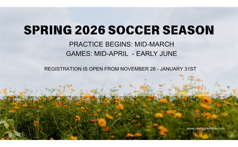 Spring Soccer Information